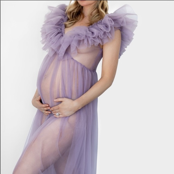 Maternity tulle dress - Picture 3 of 4